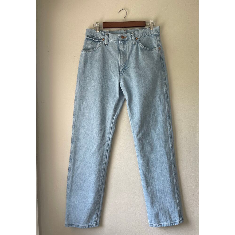 Wrangler Cowboy Cut Original Fit Light Wash Bleach Jeans - Size 31 x 32
